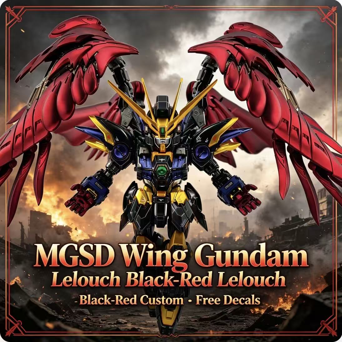 Model Kit Eighty Six - MGSD Wing Lelouch Color Scheme Airbrush