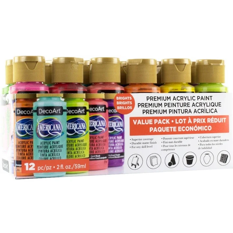Metallic Paint Set - 59ml Matte Aromatherapy Gypsum Hand-painted Acrylic