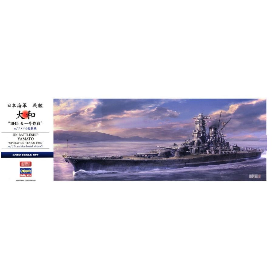 Model Kit Battleship - HASEGAWA HA52456 Model Kit 1/450 Scale