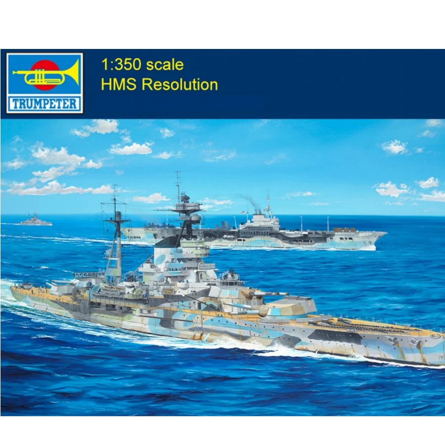 Model Kit Battleship - Trumpeter 05379 1/350 Scale HMS Resolution