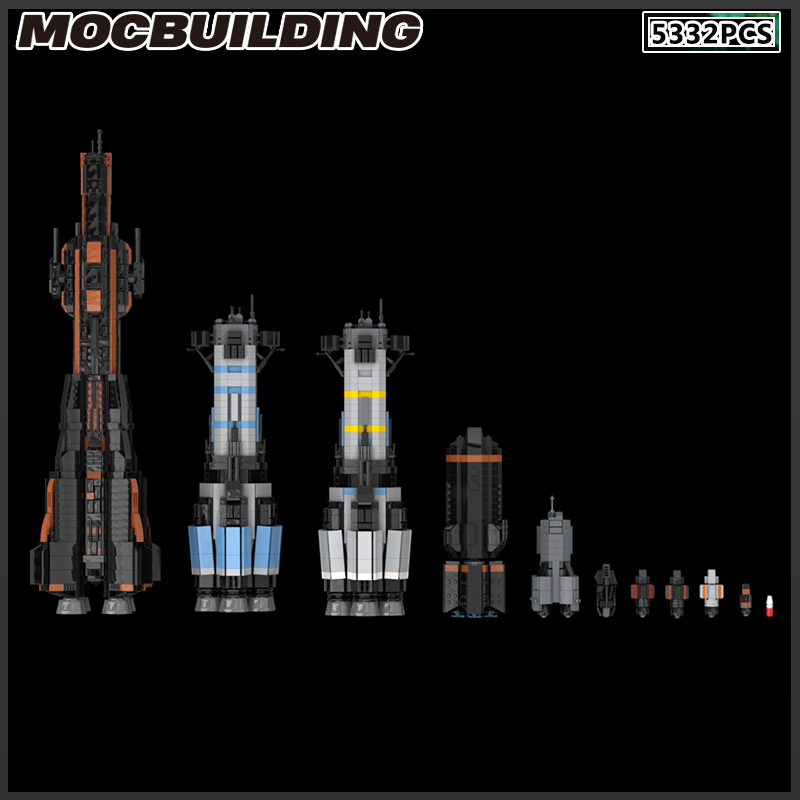 MOC Building Block Space Ship  - Model Kit Battleship ulasan dan harga