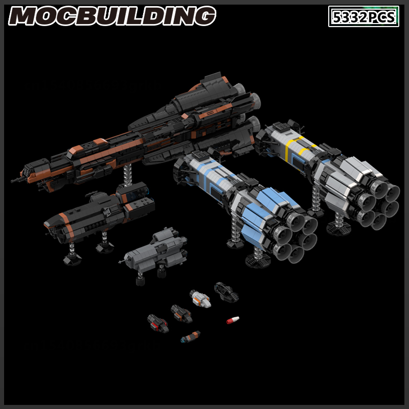 MOC Building Block Space Ship  - Model Kit Battleship ulasan dan harga