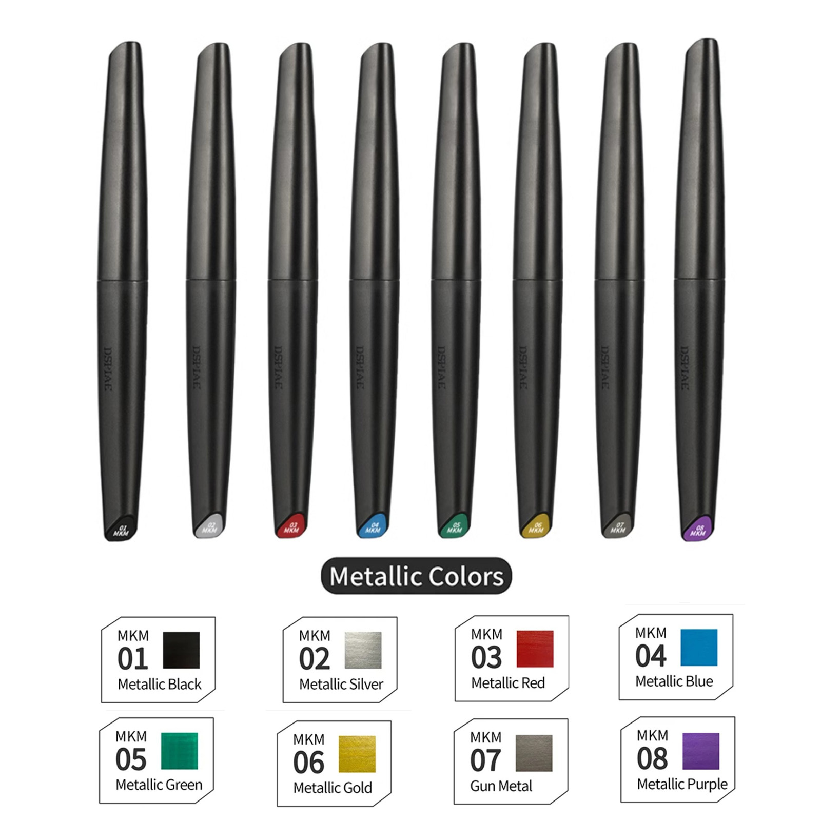DSPIAE Soft Tip Water-based Ma - Metallic Paint Set ulasan dan harga