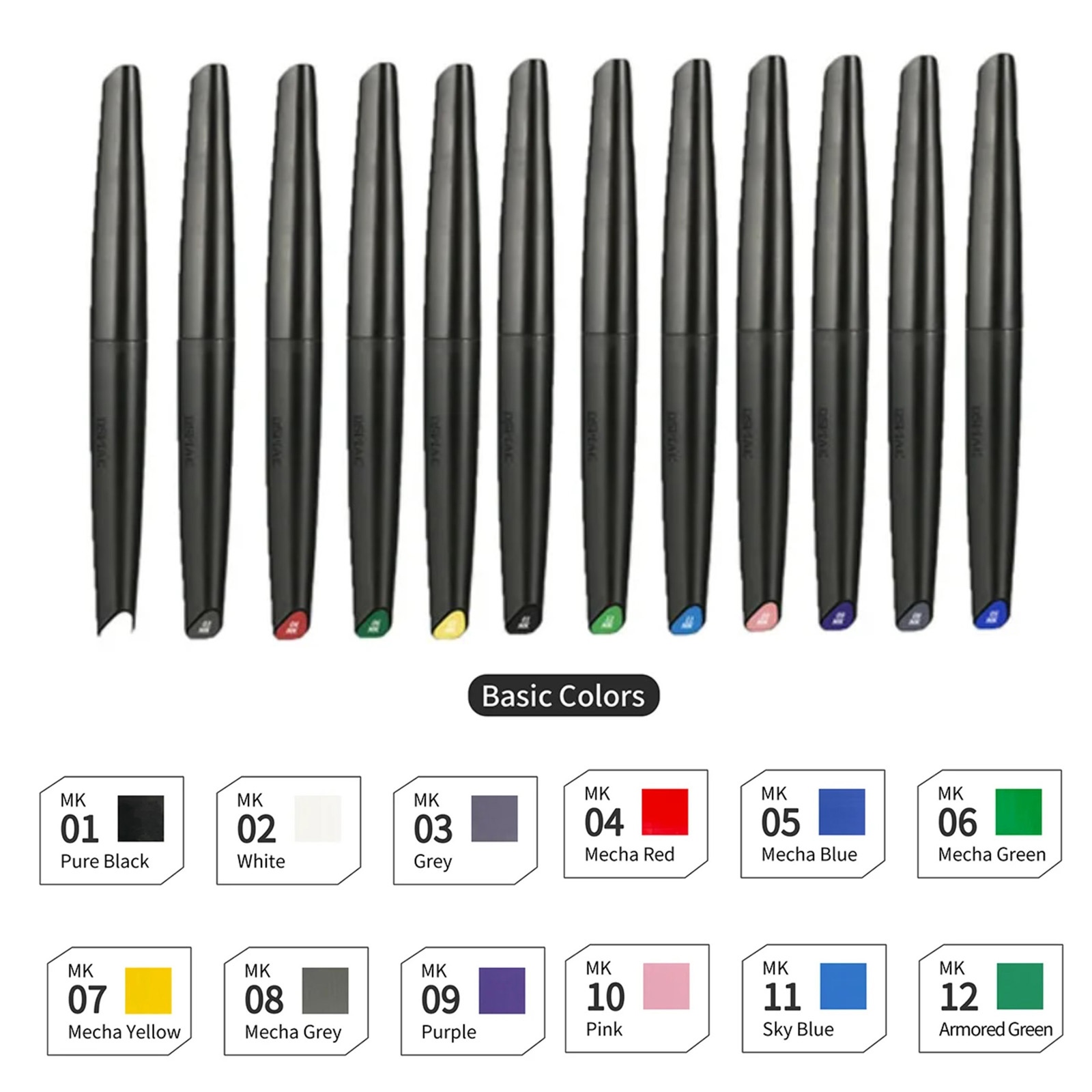 DSPIAE Soft Tip Water-based Ma - Metallic Paint Set ulasan dan harga