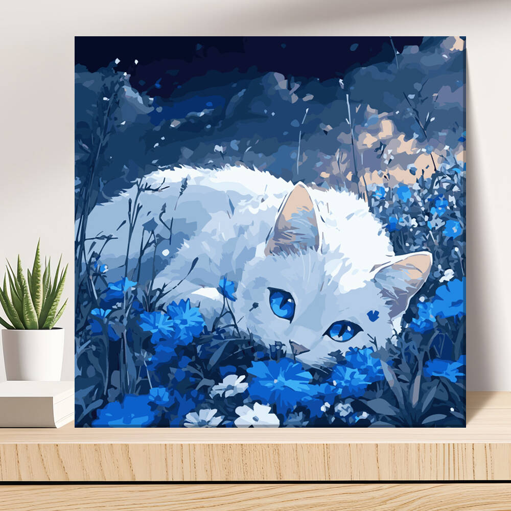 DIY Painting By Numbers Cat An - Metallic Paint Set ulasan dan harga