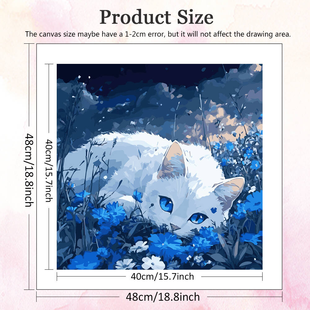 DIY Painting By Numbers Cat An - Metallic Paint Set ulasan dan harga