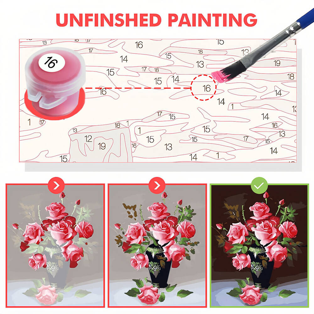 DIY Painting By Numbers Cat An - Metallic Paint Set ulasan dan harga