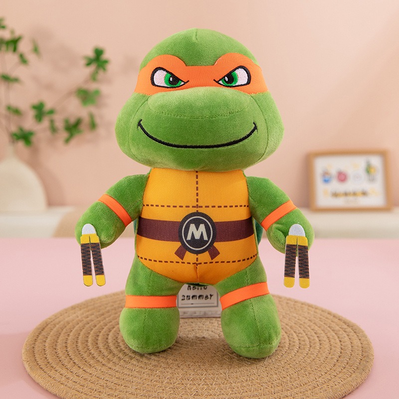 Cartoon Ninja Turtle Plush Toy - Model Kit Weapons ulasan dan harga