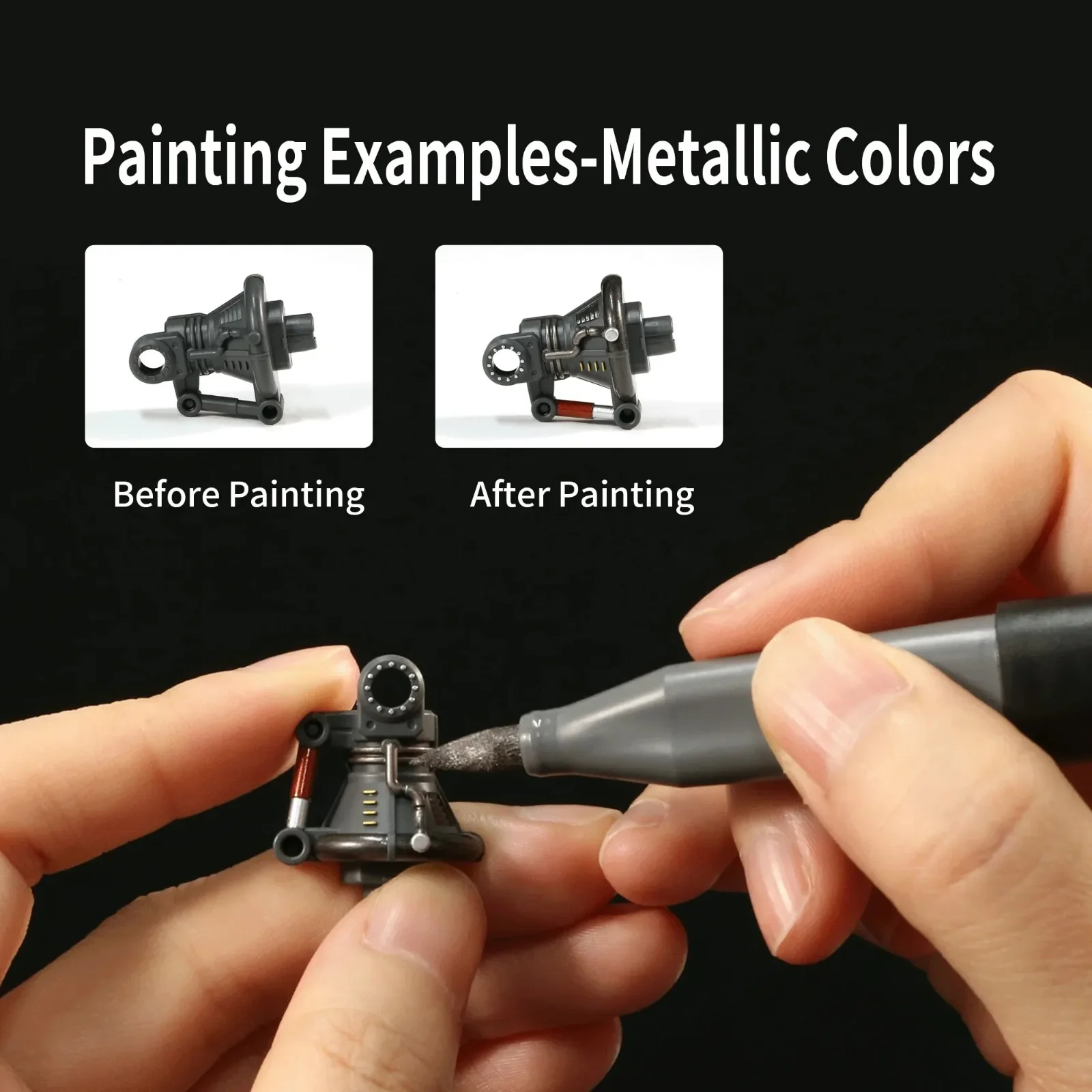 DSPIAE Soft Tip Water Based Ma - Metallic Paint Set ulasan dan harga