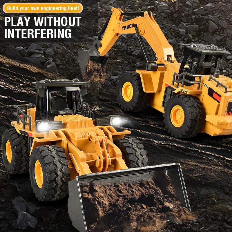 RC Alloy Excavator 2.4G 9CH Re - Model Kit Excavator ulasan dan harga