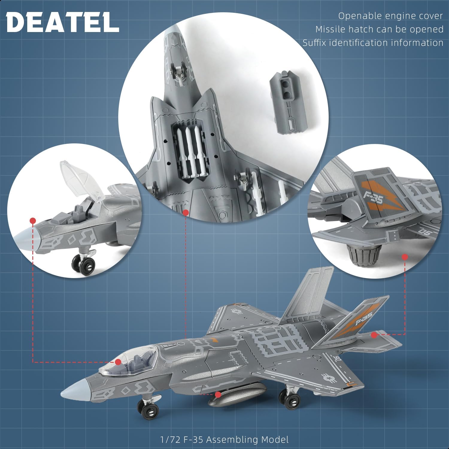 1:72 Scale F-35 Fighter Jet Qu - Model Kit History ulasan dan harga