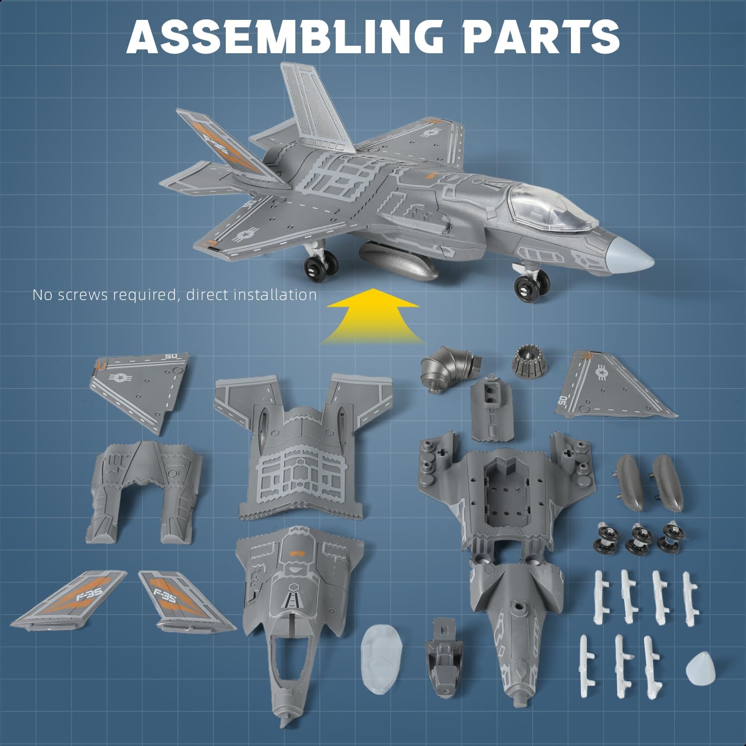 1:72 Scale F-35 Fighter Jet Qu - Model Kit History ulasan dan harga