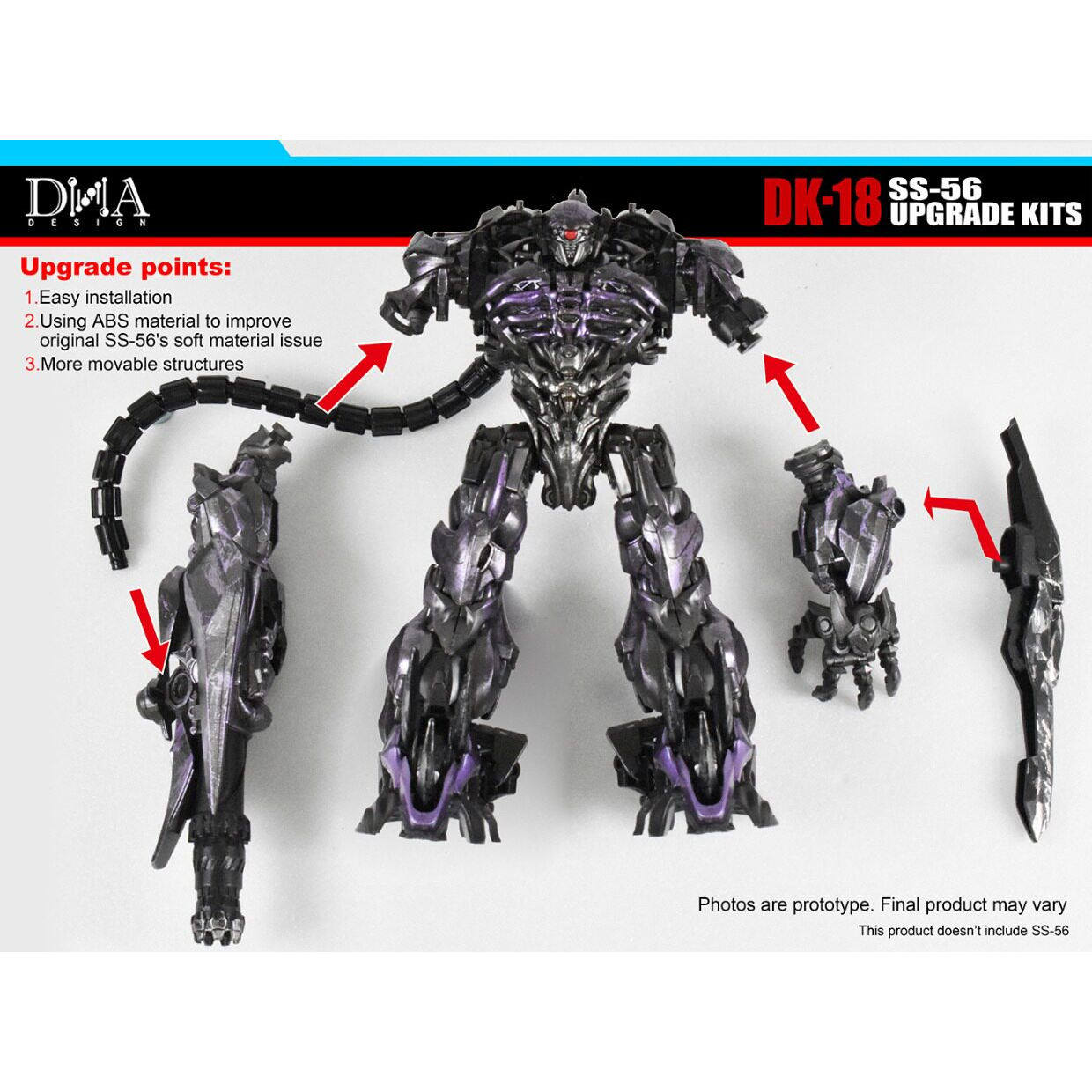 DNA Design DK-18 Exclusive Upg - Model Kit Robot ulasan dan harga