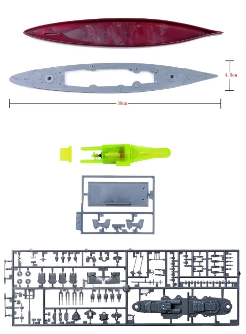 30CM Trumpeter Assemble Model  - Model Kit Battleship ulasan dan harga