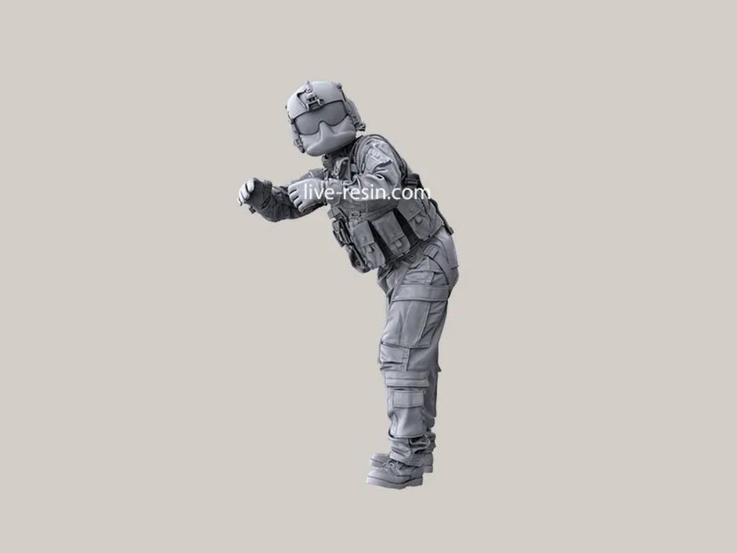 1:35 Die Cast Resin Figure Ass - Model Kit Weapons ulasan dan harga