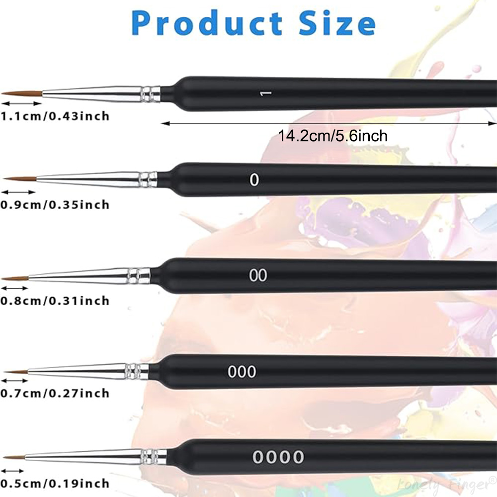 5/11Pcs Paint Brushes Set, Art - Metallic Paint Set ulasan dan harga