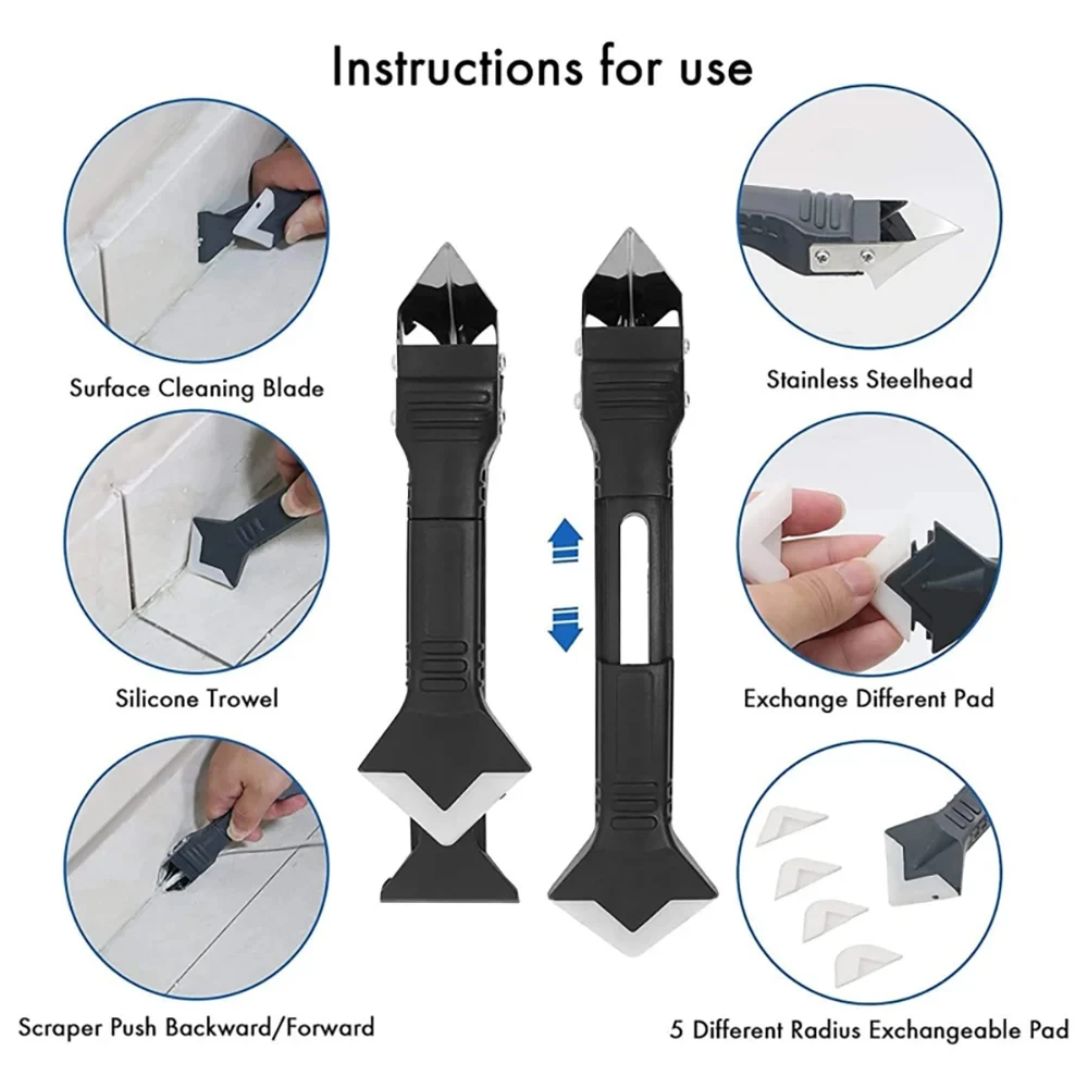 5-in-1 Metal Head Glue Tool Ki - Metallic Paint Set ulasan dan harga