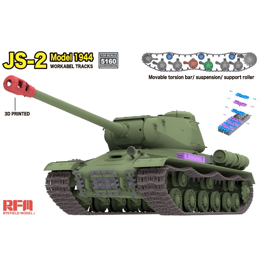 RYE FIELD 5160 1/35 Soviet JS- - Model Kit History ulasan dan harga