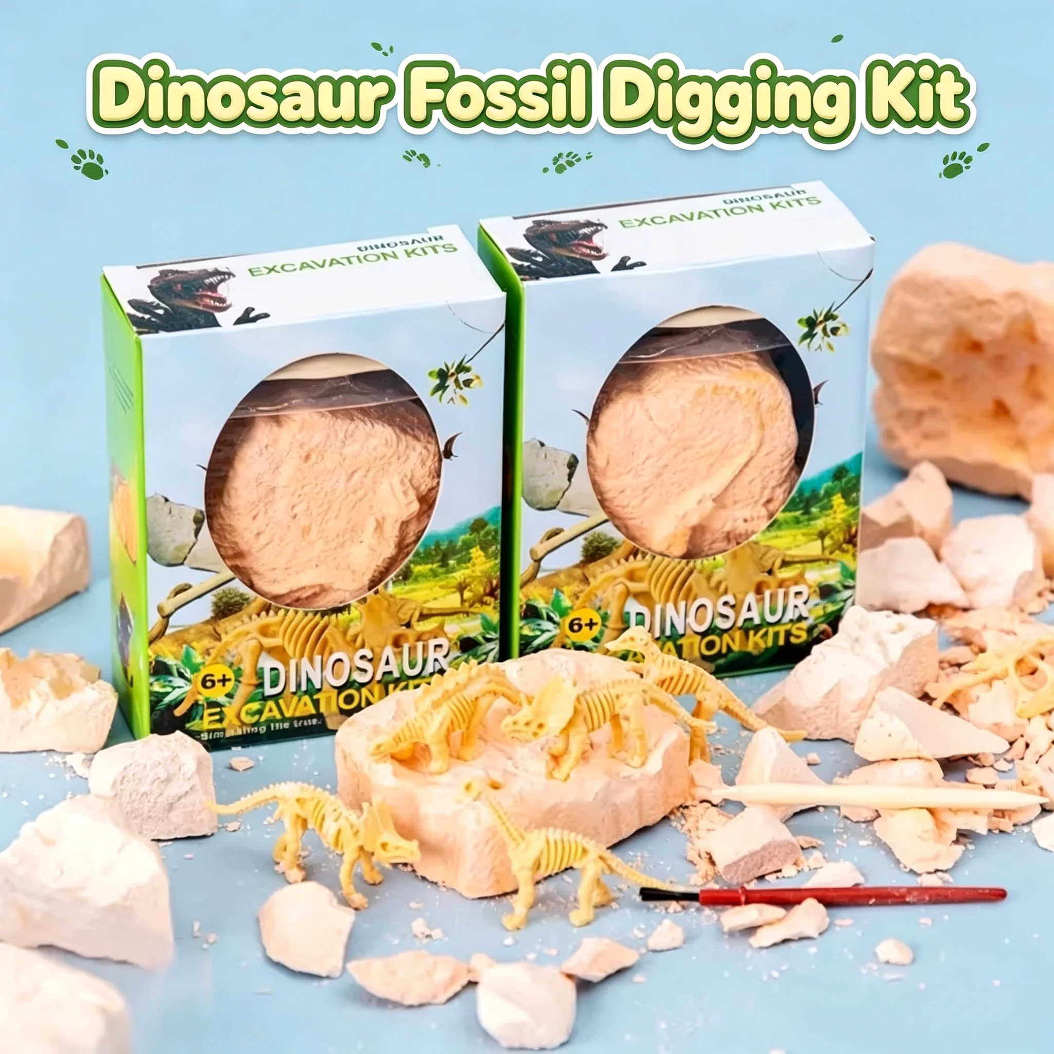 Dinosaur Fossil Dig Kit for Ki - Model Kit Excavator ulasan dan harga